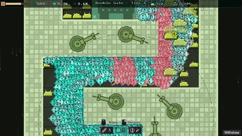 The swarm reaching the core of the green Double Gate stronghold